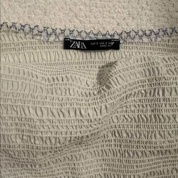 Zara Blue and White Halter Top - Picture 3 of 3